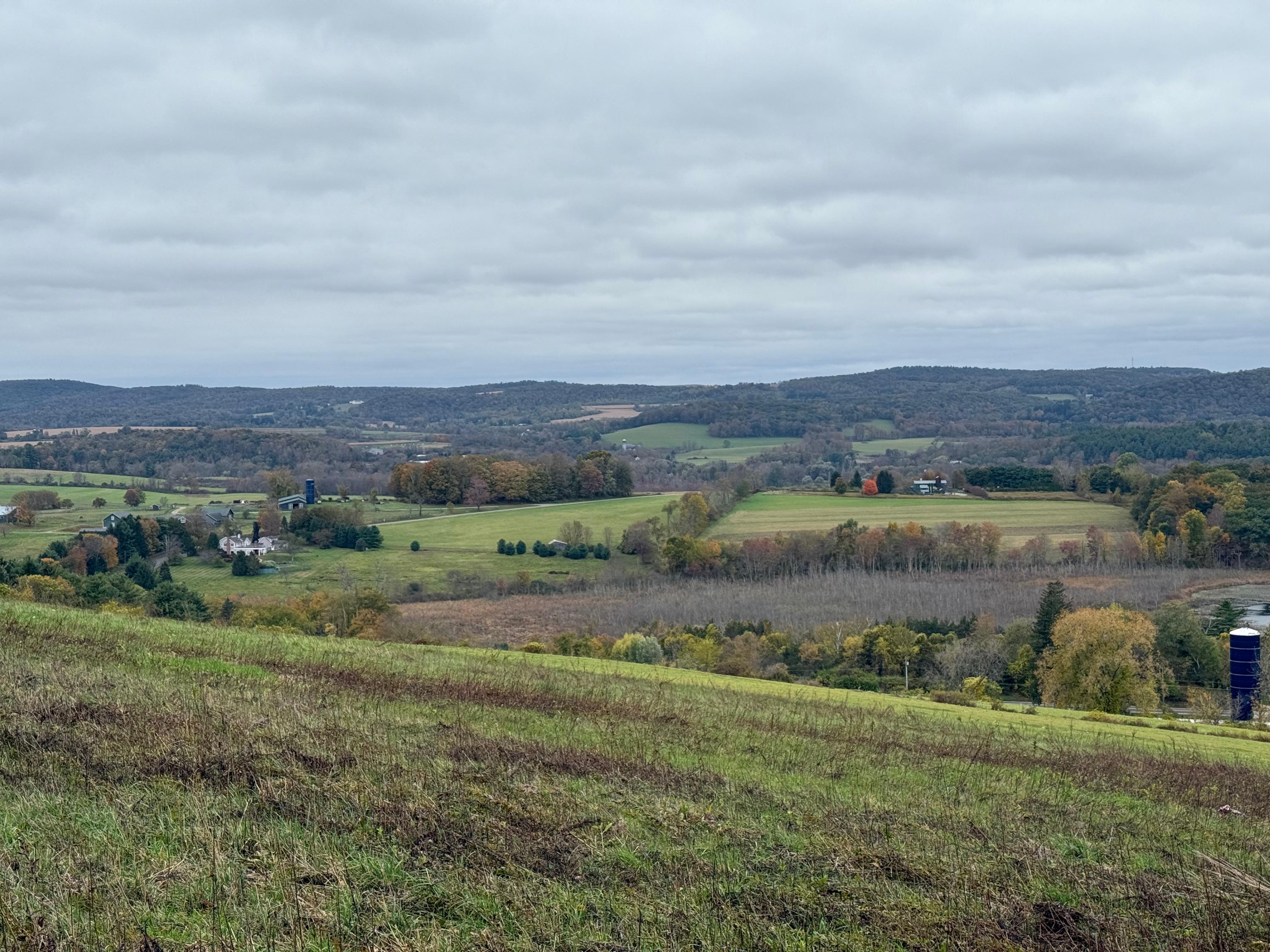 From trail across street 