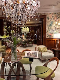 Part of the main floor guest area and library