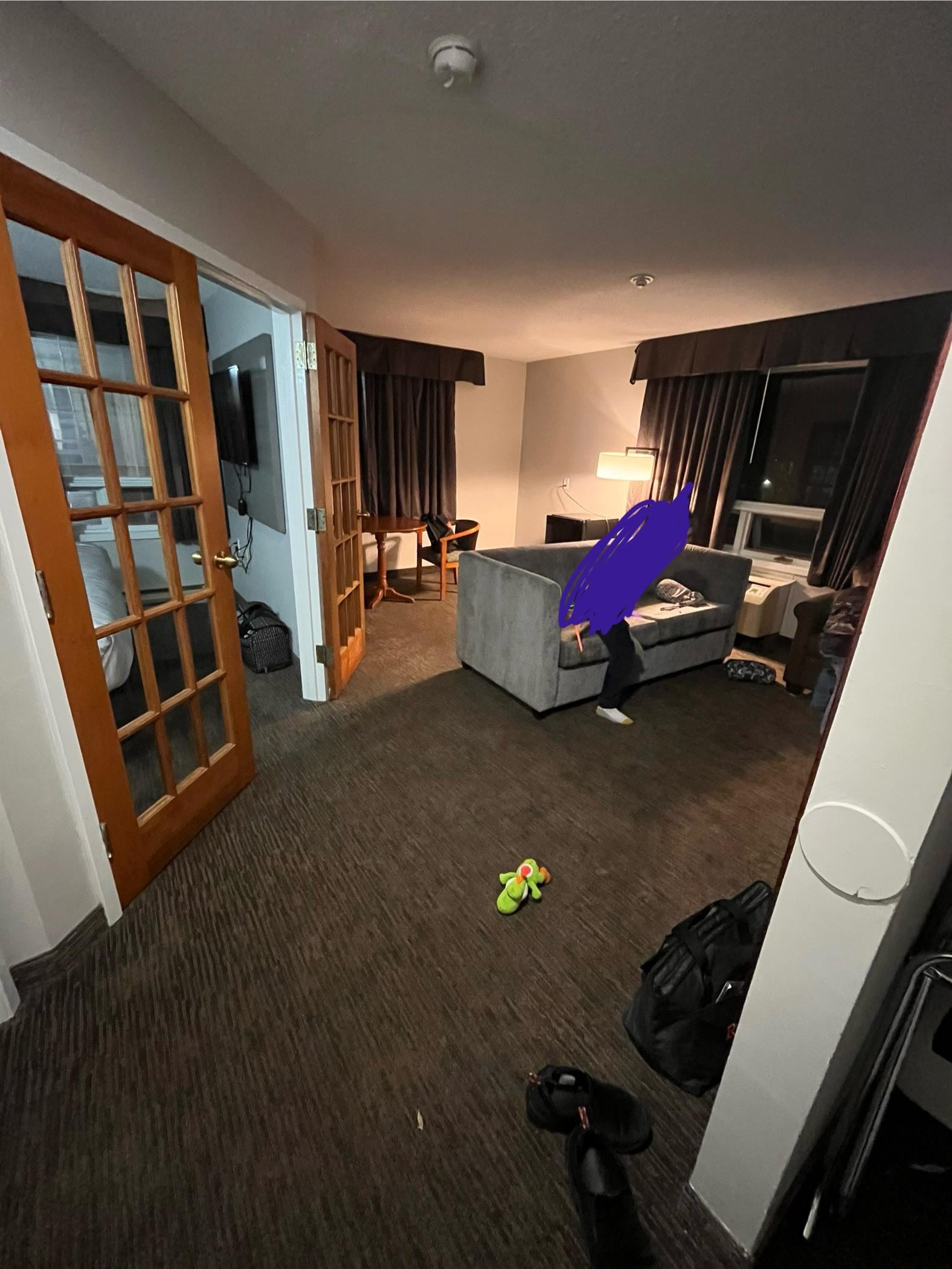 View when you enter the room, so much space