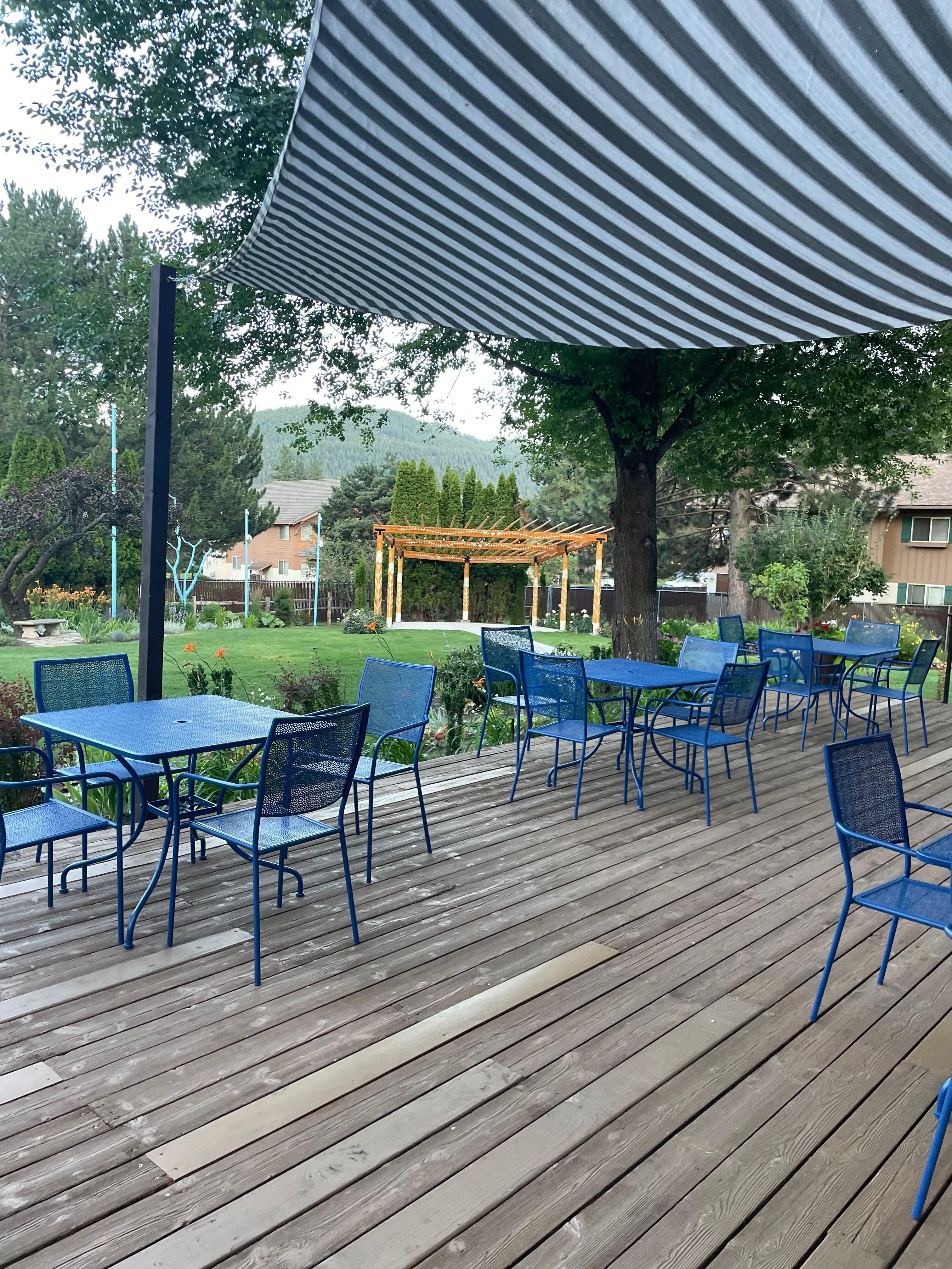 The patio on the backside of the inn that was perfect for breakfast!