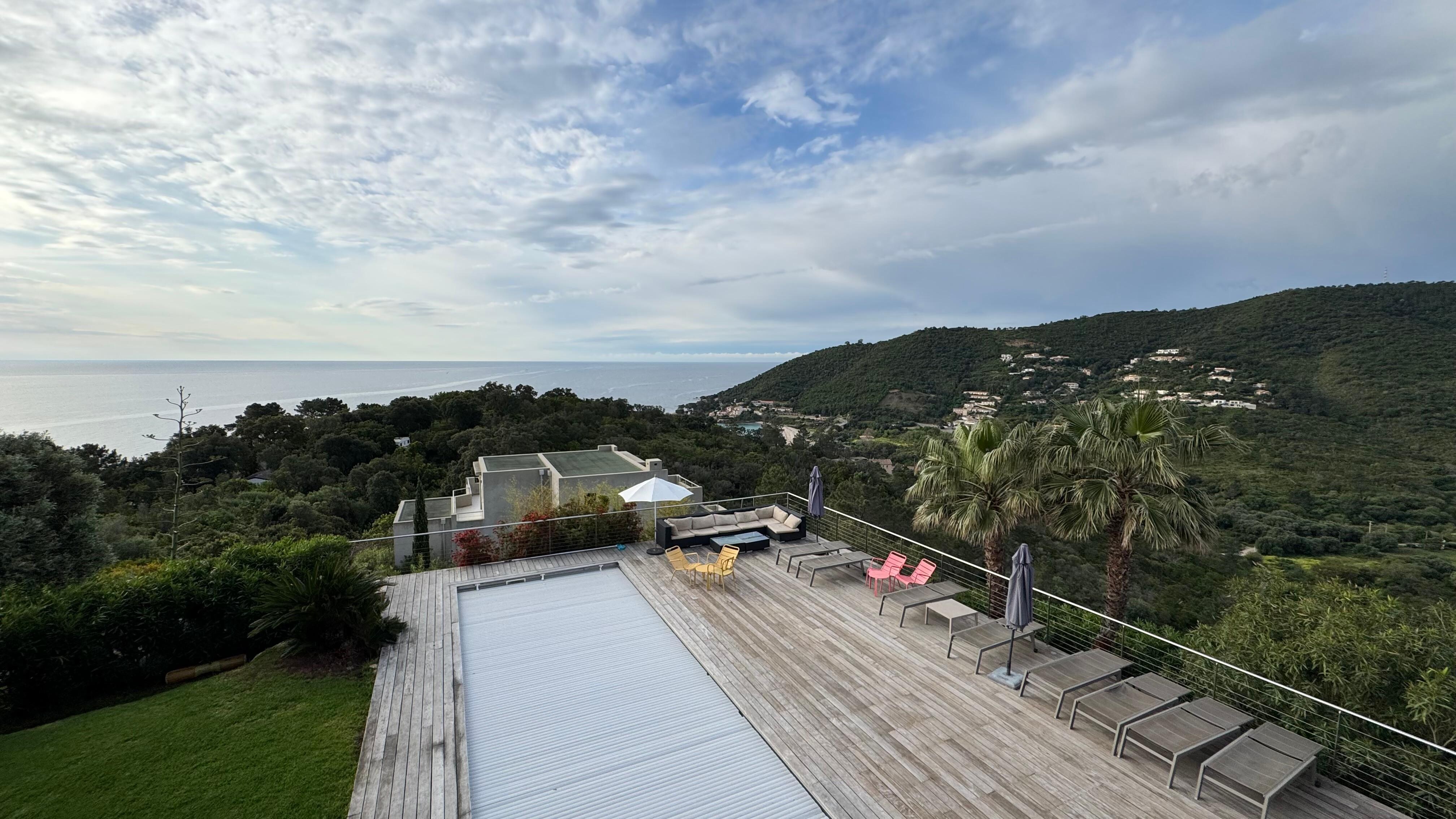 Vue de la terrasse !
