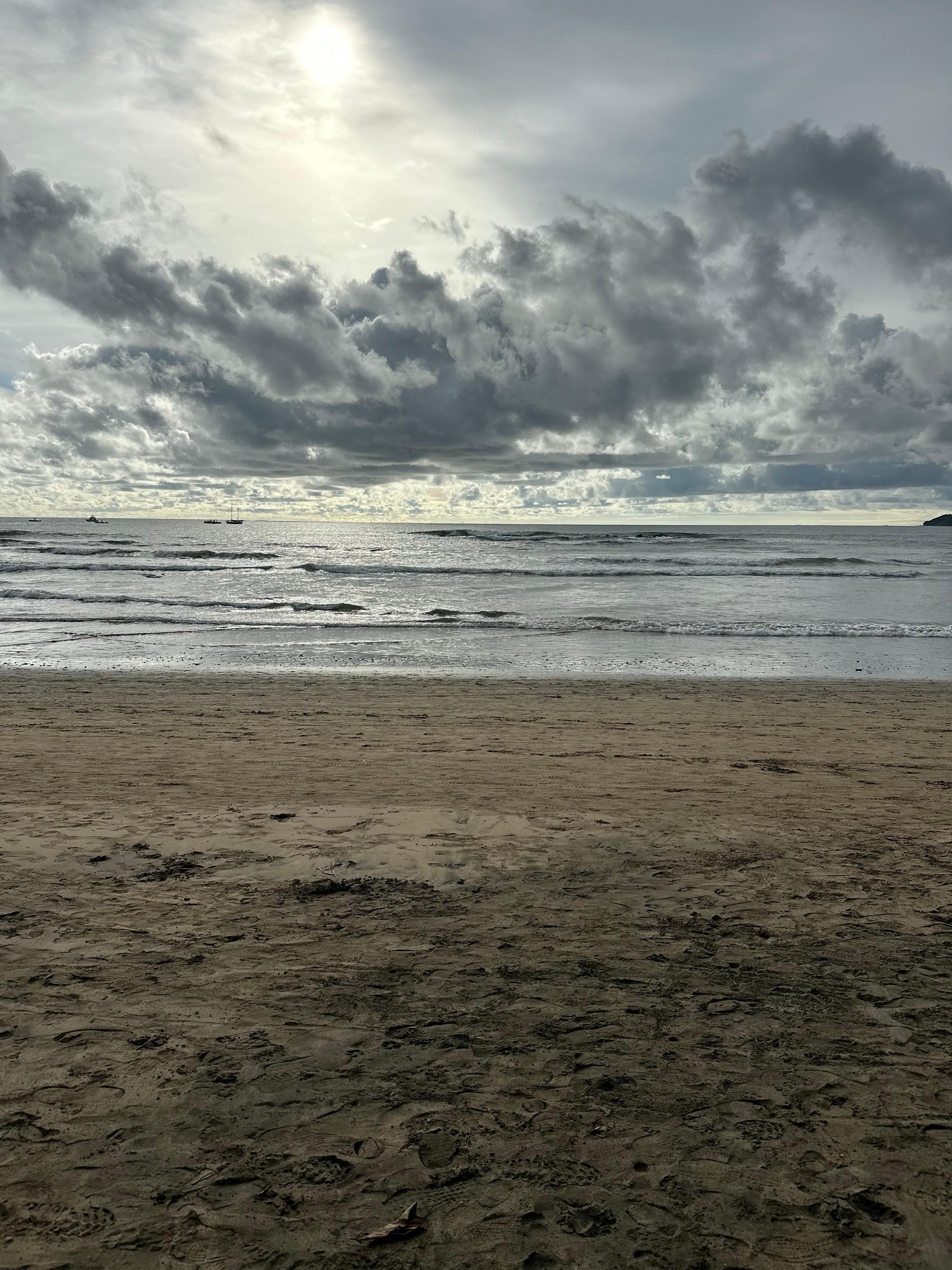 Beach in front of the hotel. 