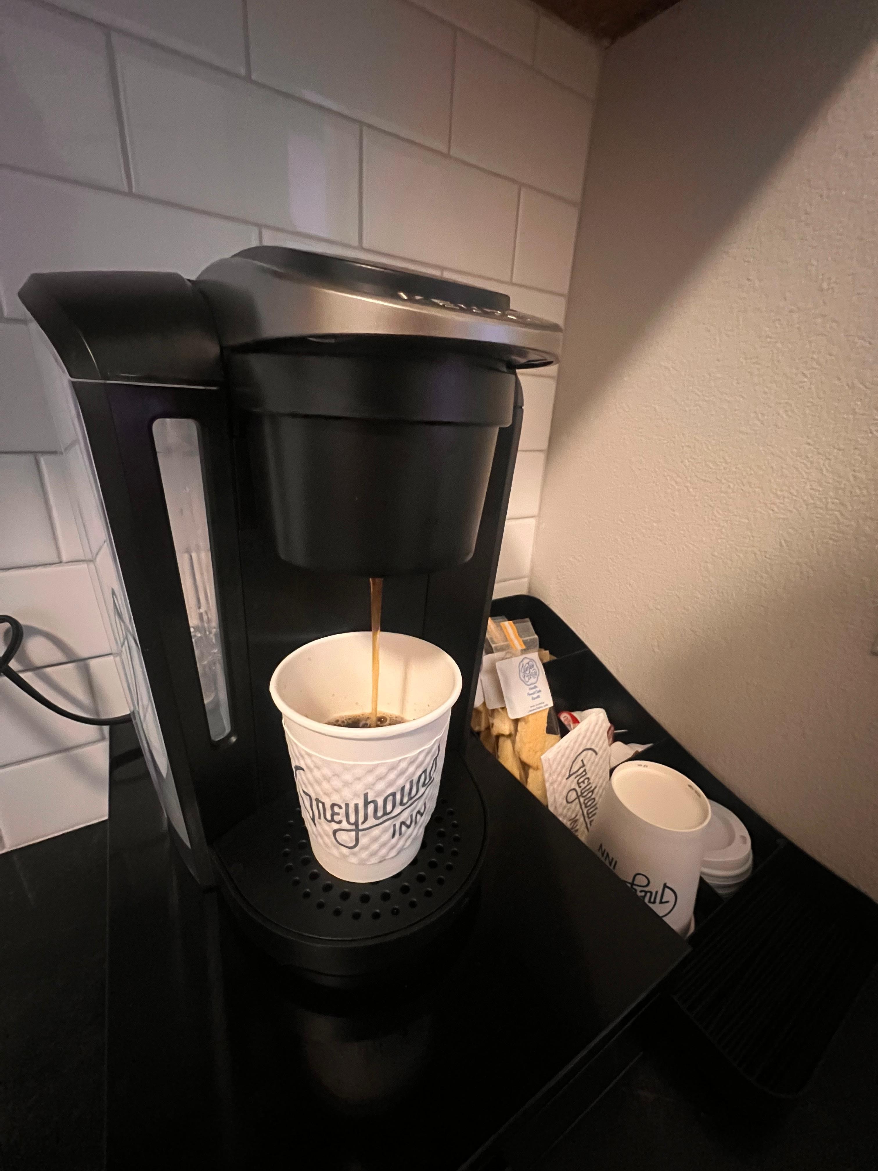 The most perfect coffee station with everything you need including creamer!
