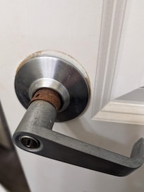 Door hardware bathroom