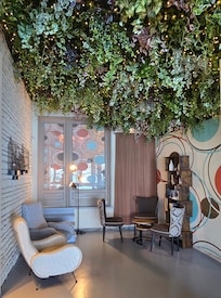 The hotel has several cute little sitting areas that are very inviting