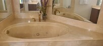 Master bath soaking tub