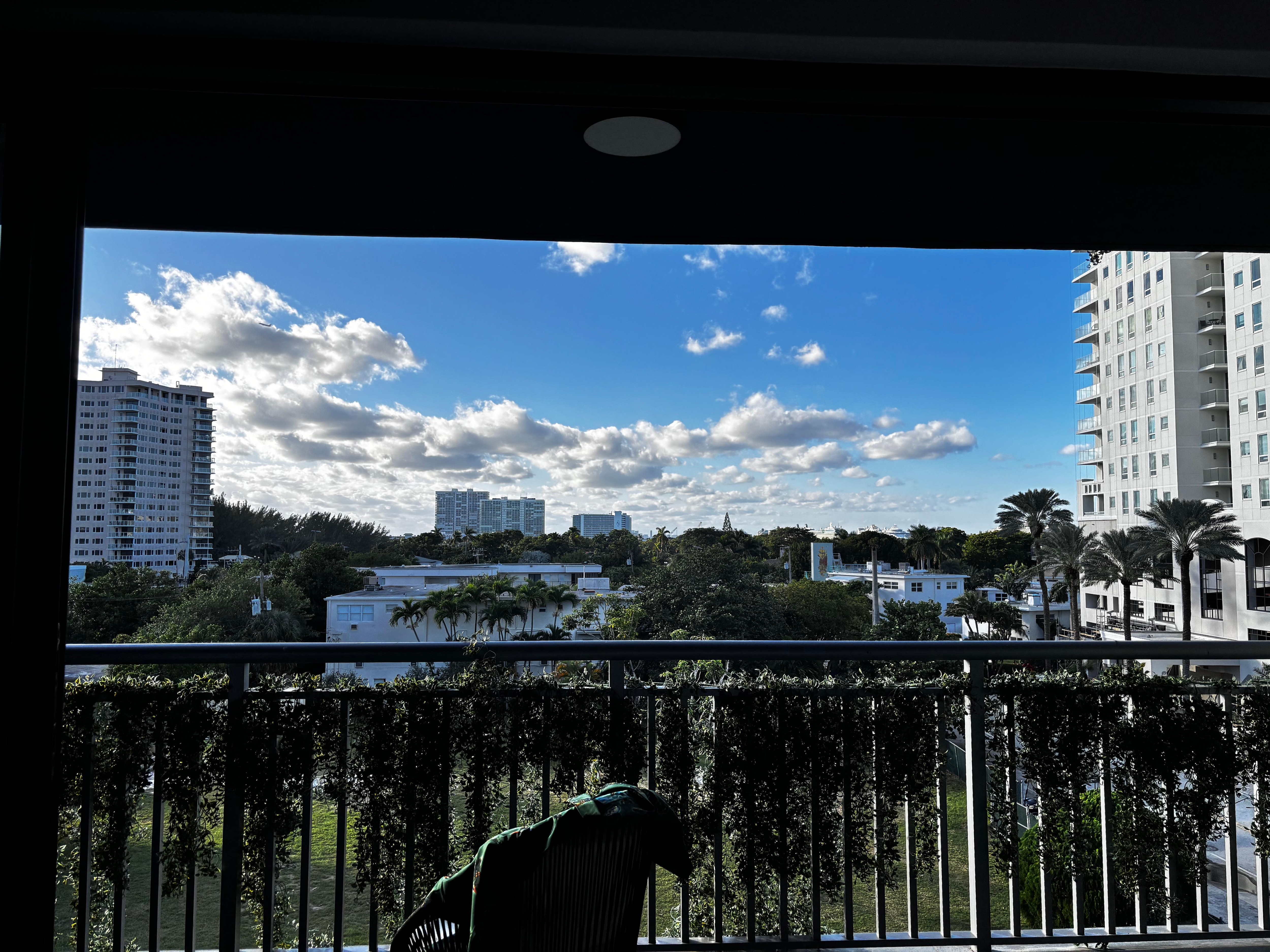 Nice view, can see some of the cruise ships 