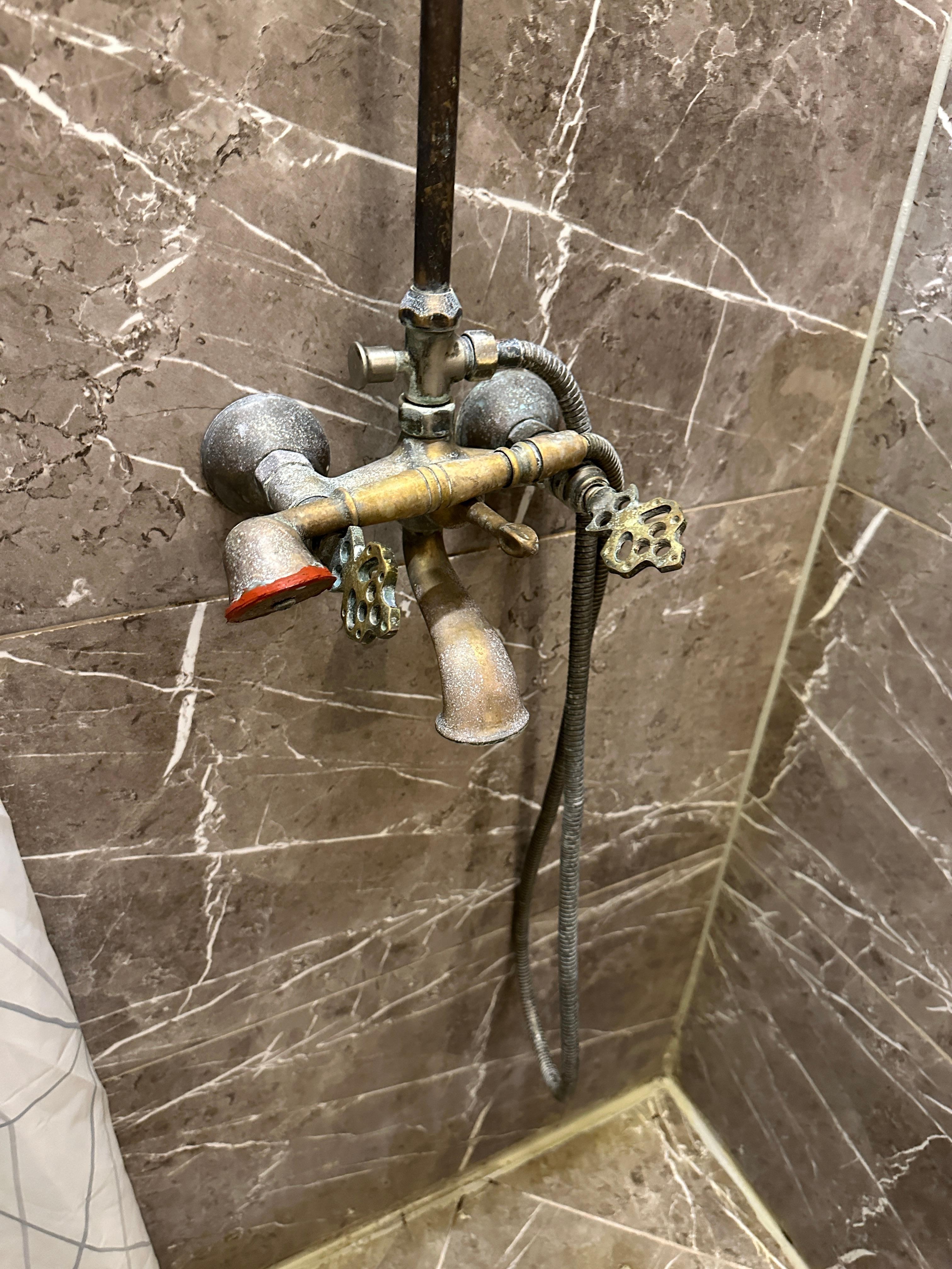 heavy corrosion, but plenty of hot water 24/7