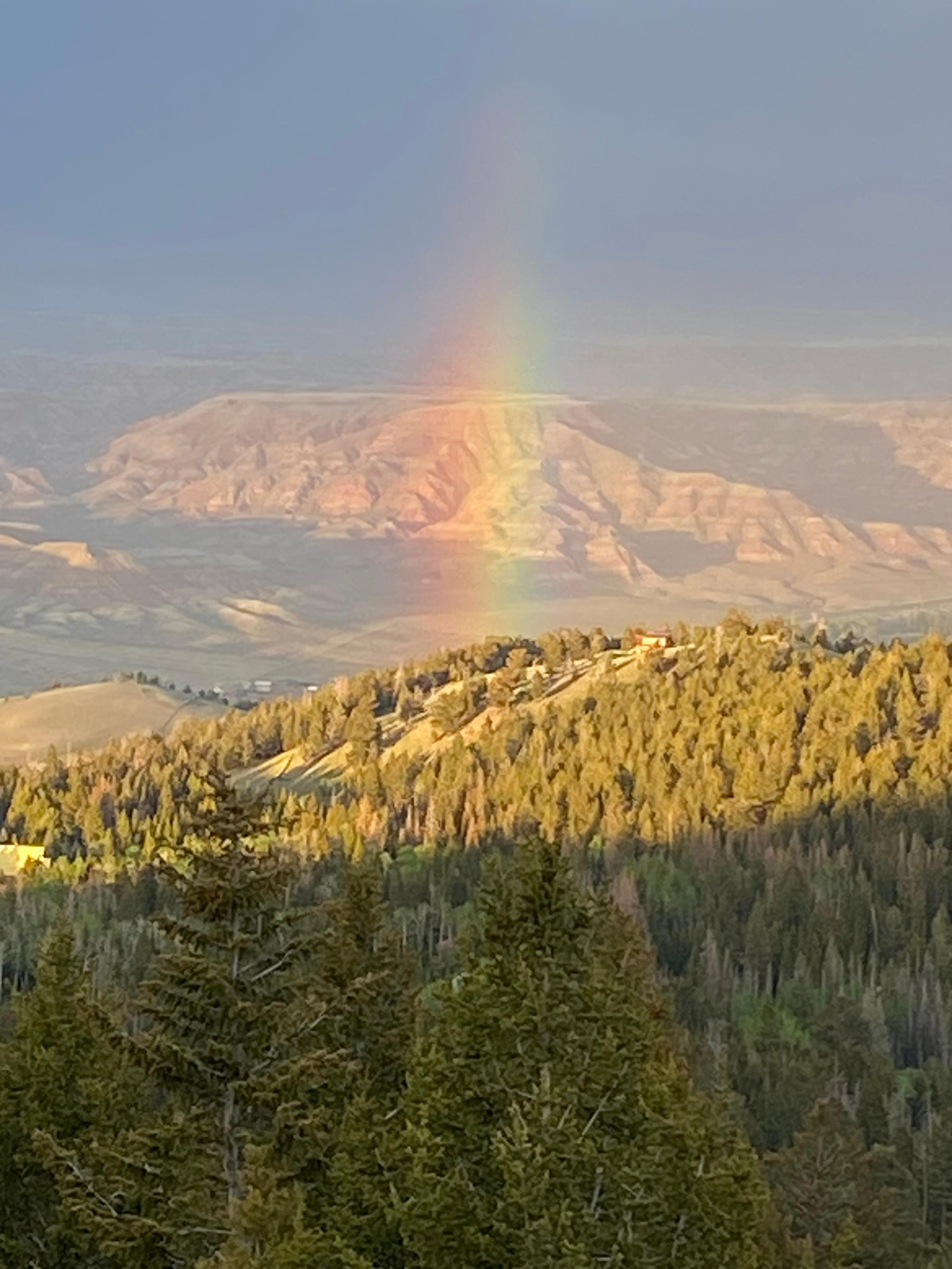 Rainbow on last day.