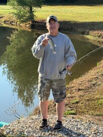 First catch at the pond!