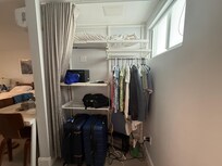 Wire & drape closet