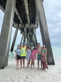 From under the pier