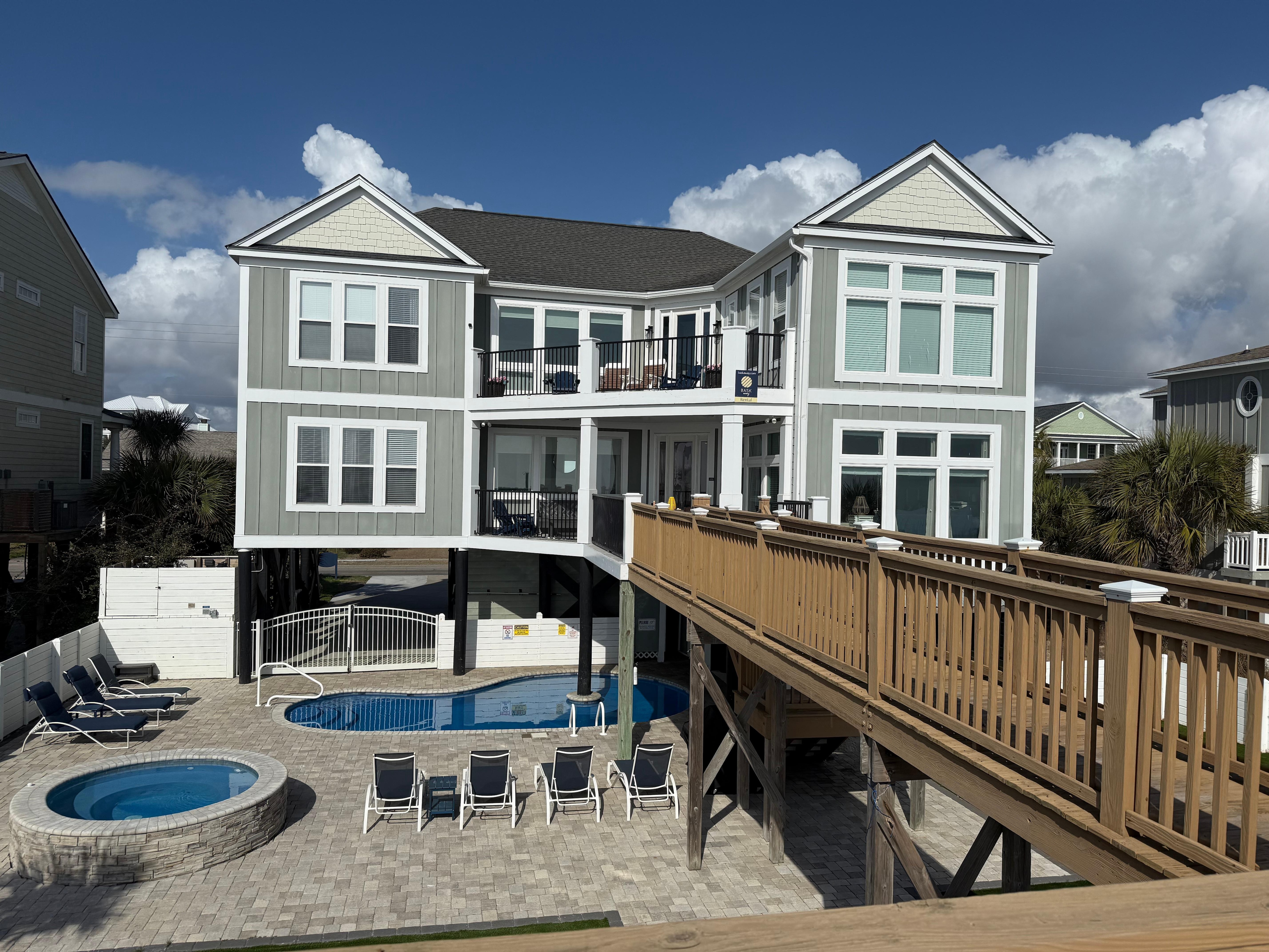 The back of the house 