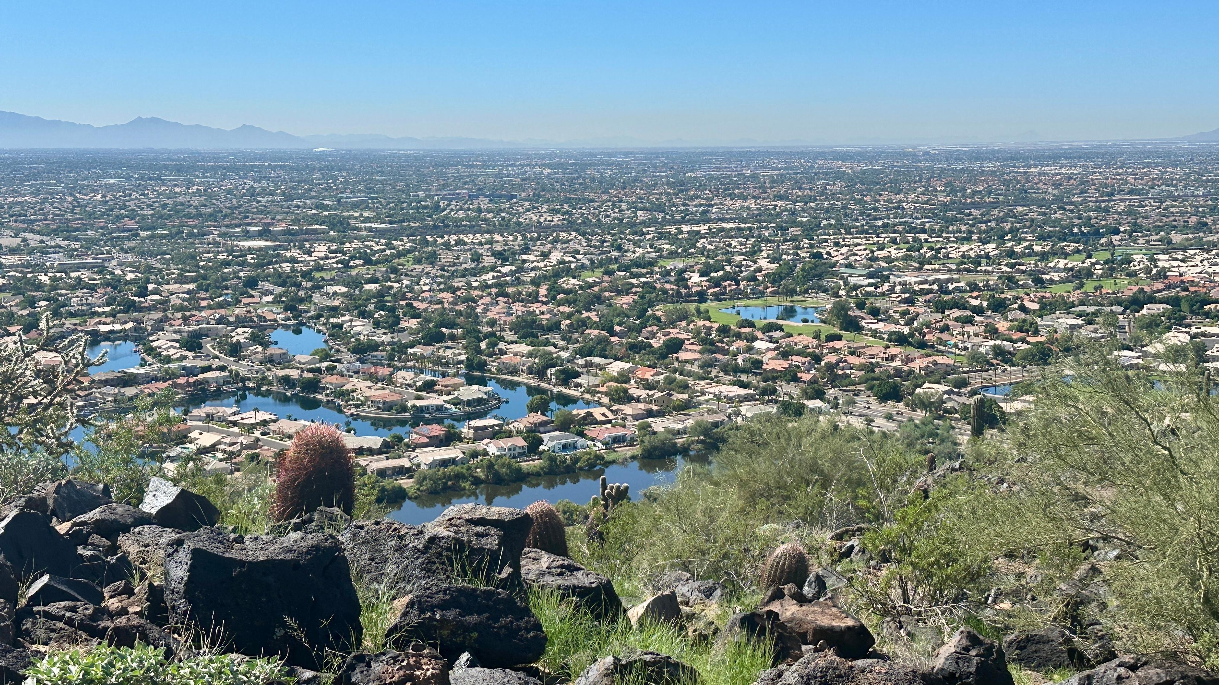 A view of the neighborhood from our hike at Thunderbird.  