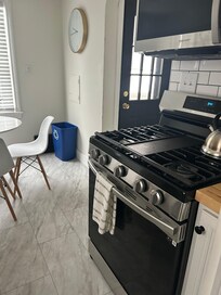 Kitchen with back end porch