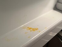 Refrigerator covered in food