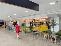 The reception bar area