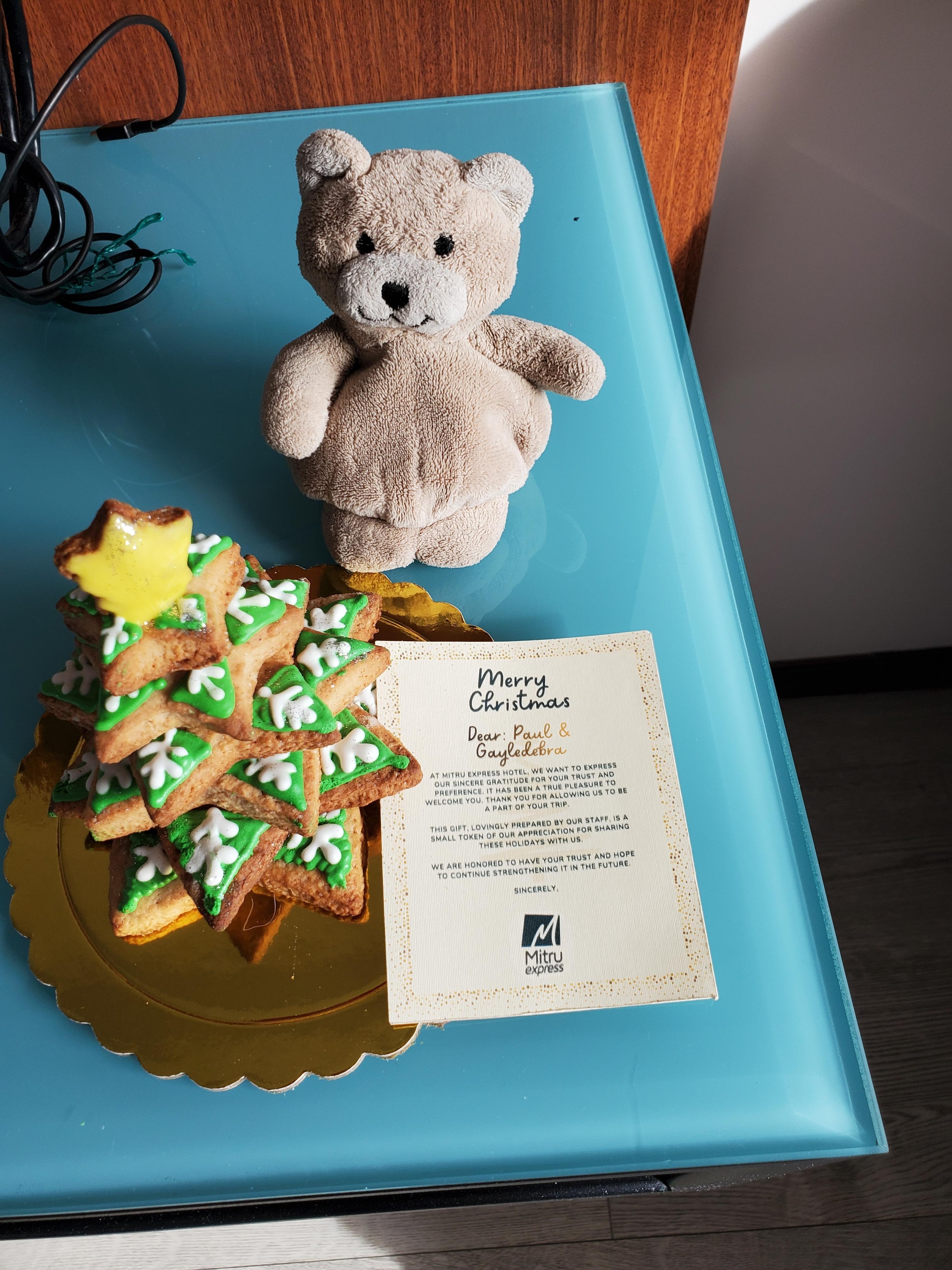 A cookie Christmas tree 