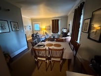 Kitchen leading to family area