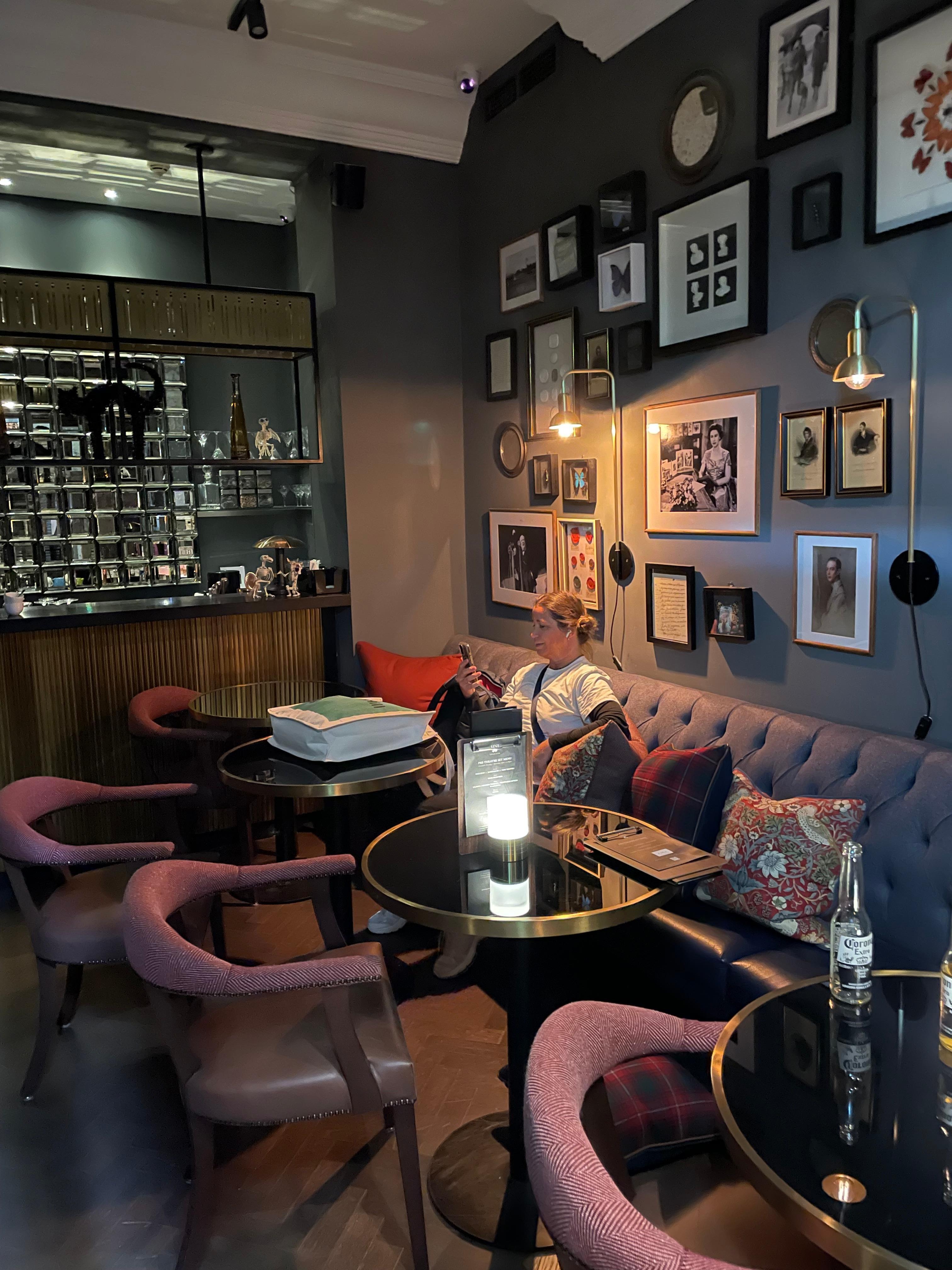 The lounge bar. Good place to play cards or have a quiet chat on the phone. 