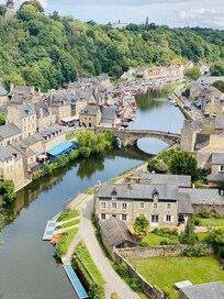 Blick von der Brücke Dinan
