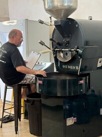 Coffee roasting at Caye Roasting Company