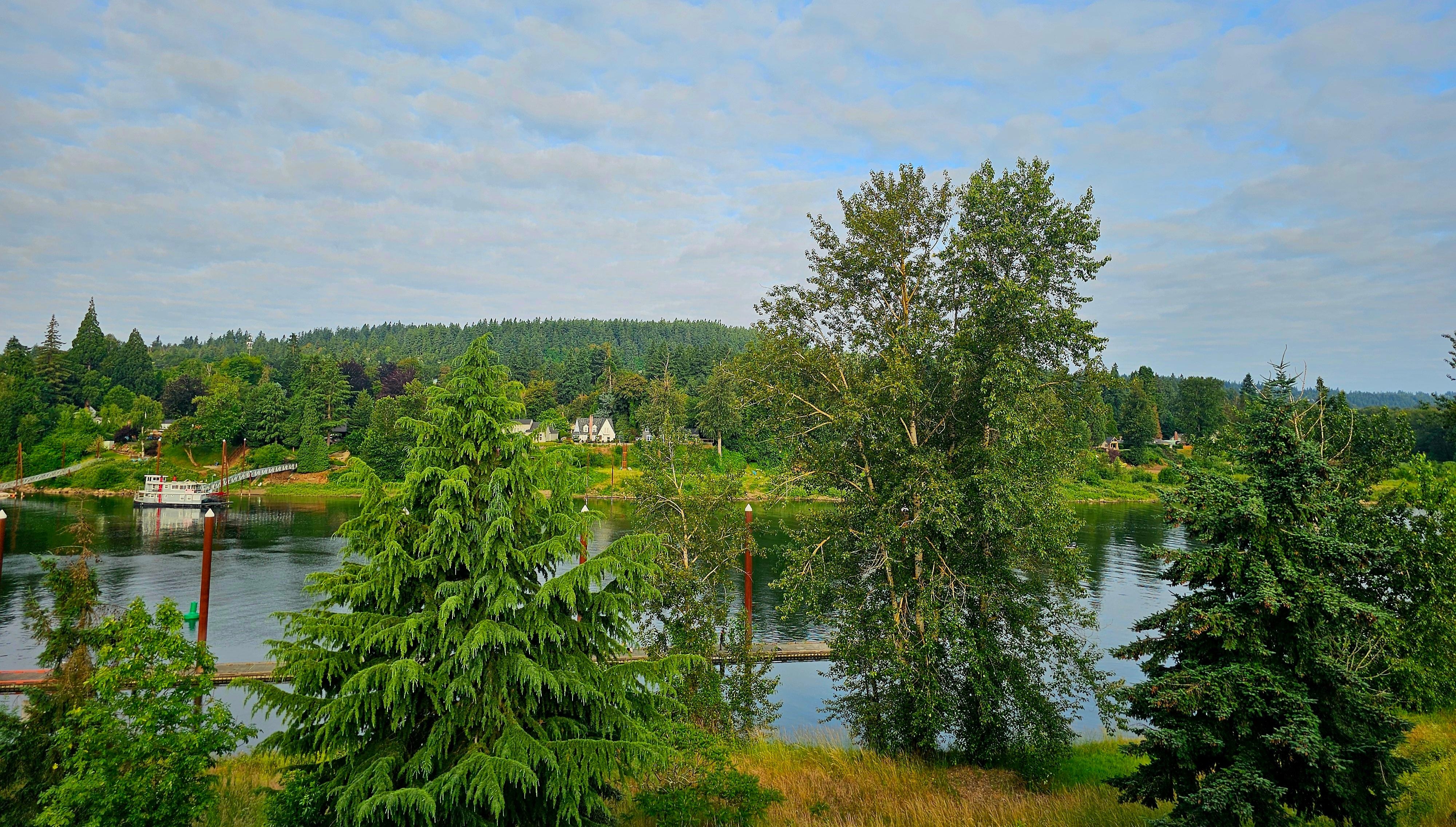 Beautiful river view from our room!