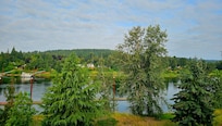 Beautiful river view from our room!