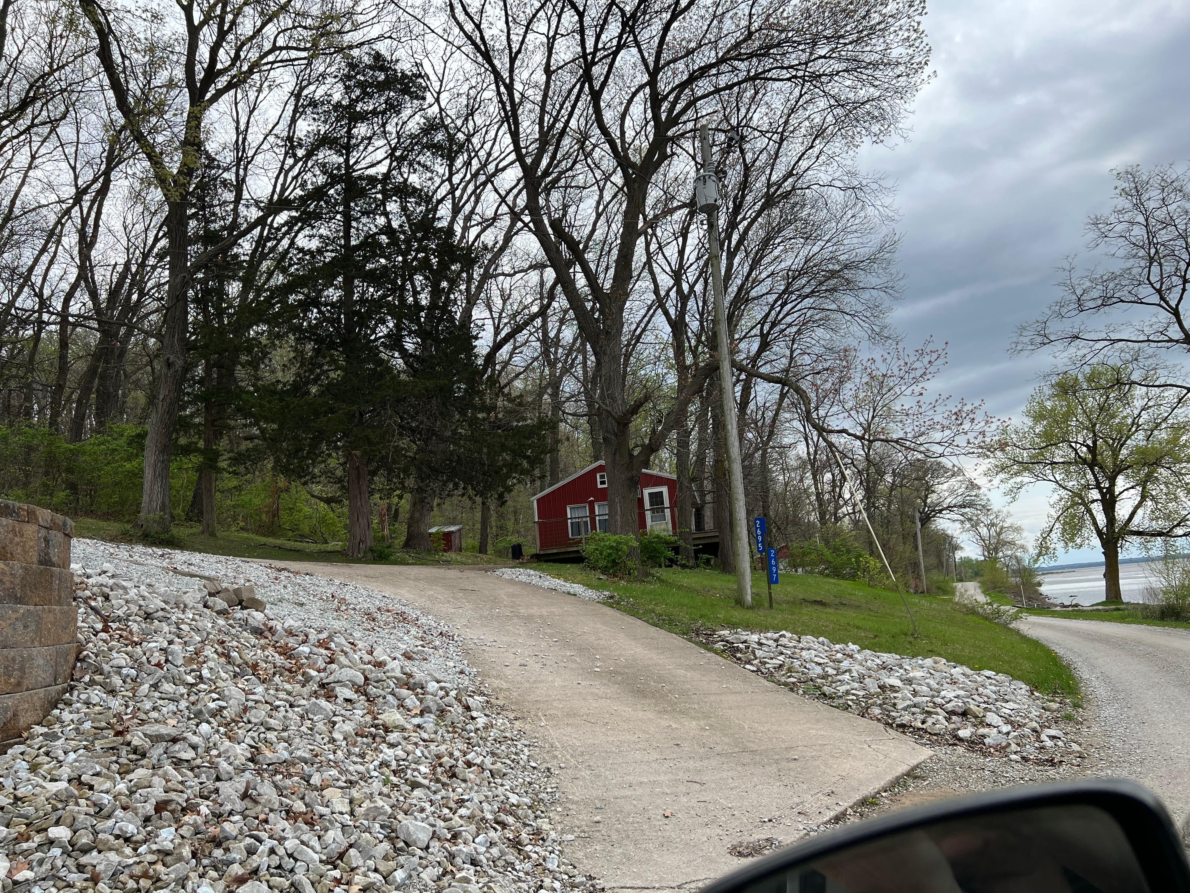 Drive up to house