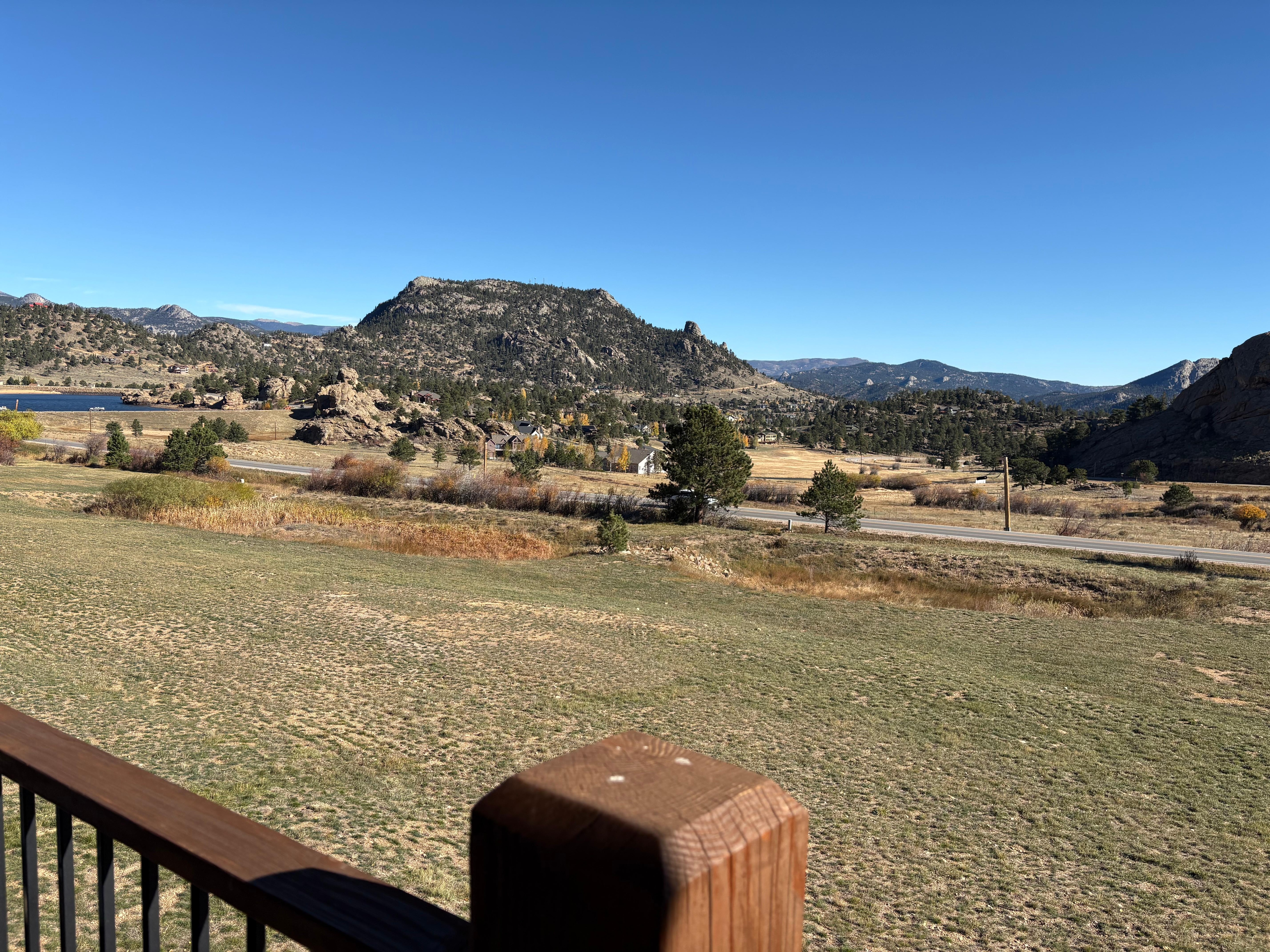 From the top back balcony 