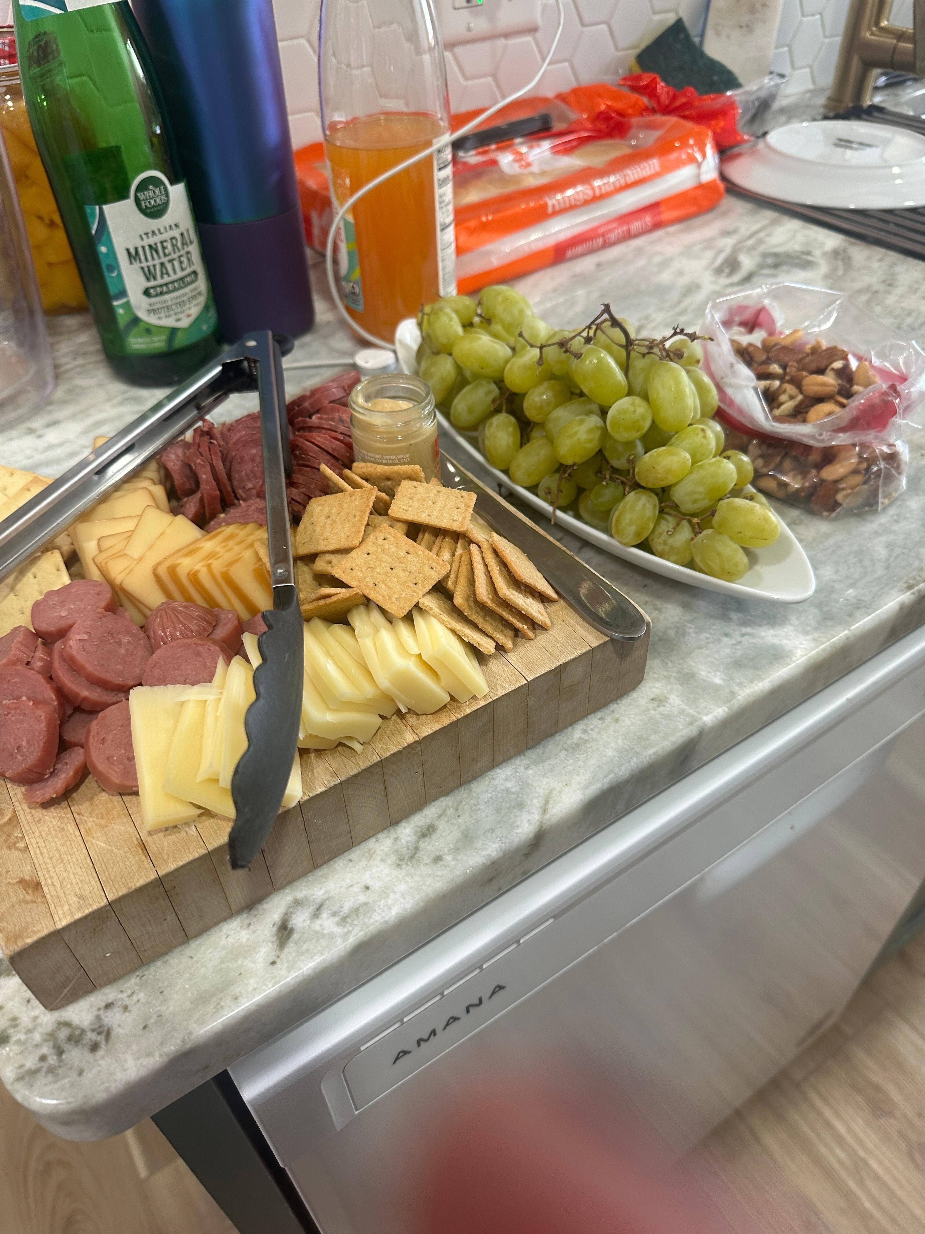Are charcuterie board in our beautiful kitchen