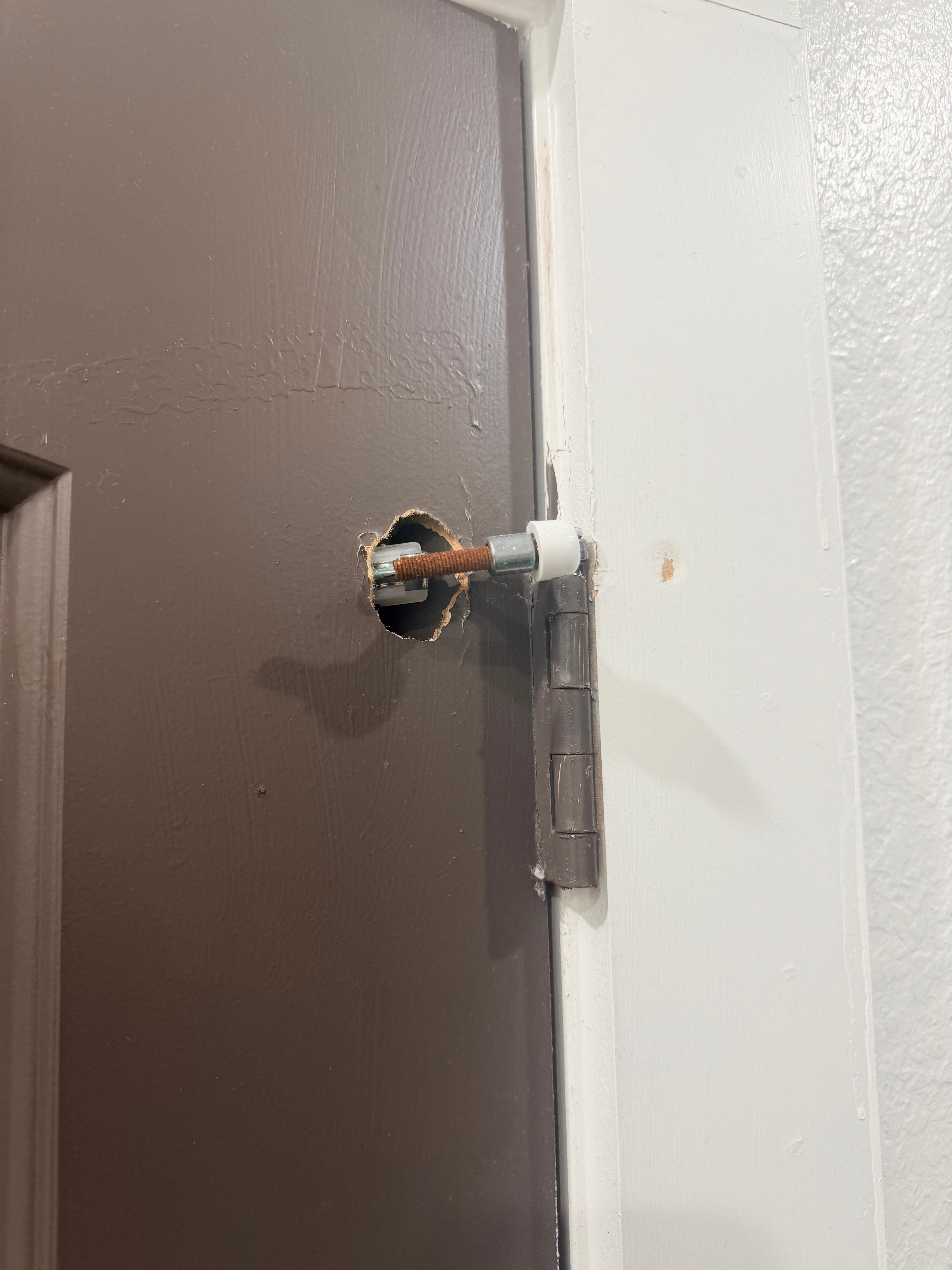 Hole in door