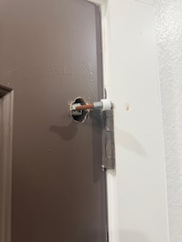 Hole in door