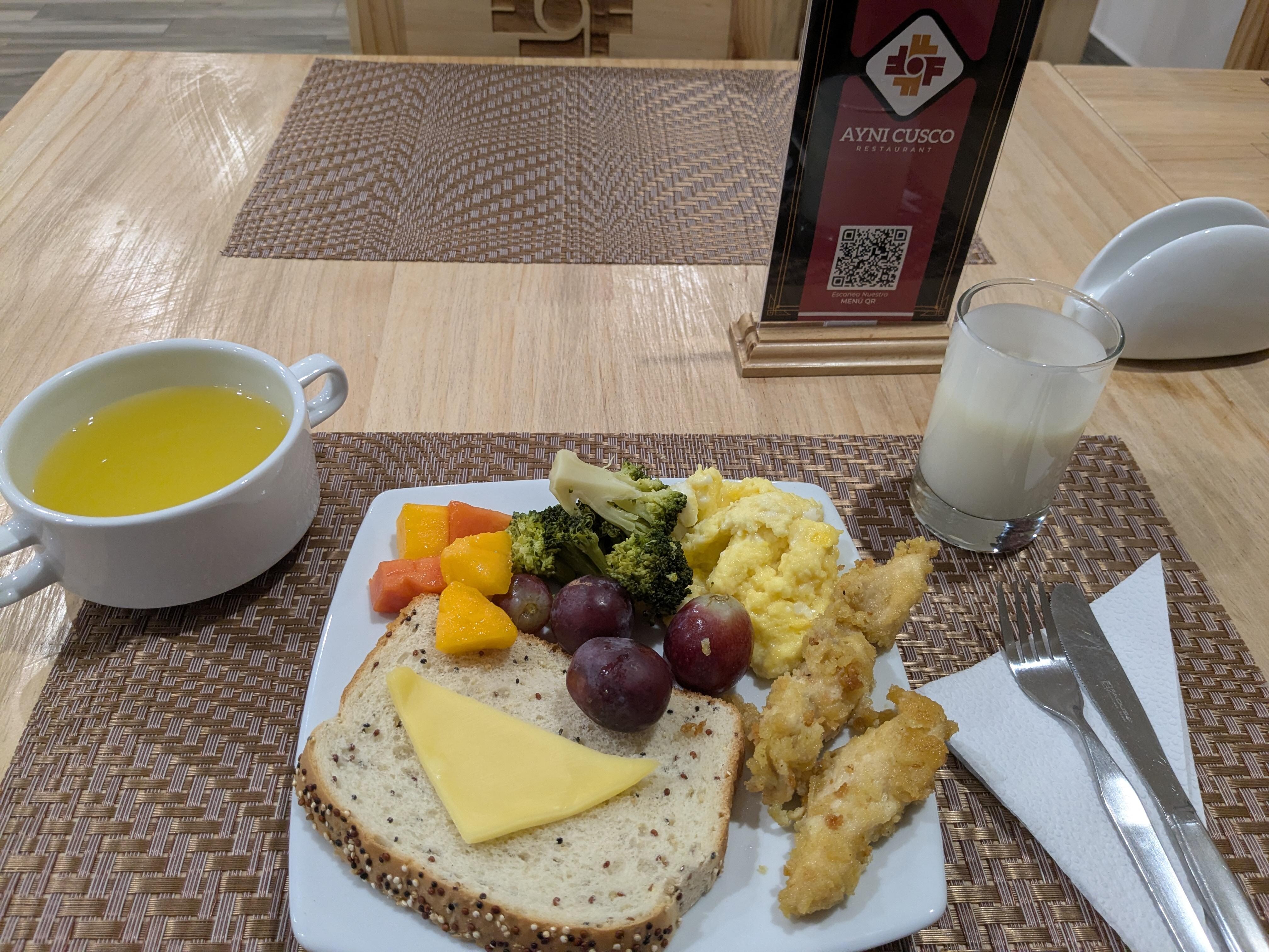 Sample of breakfast