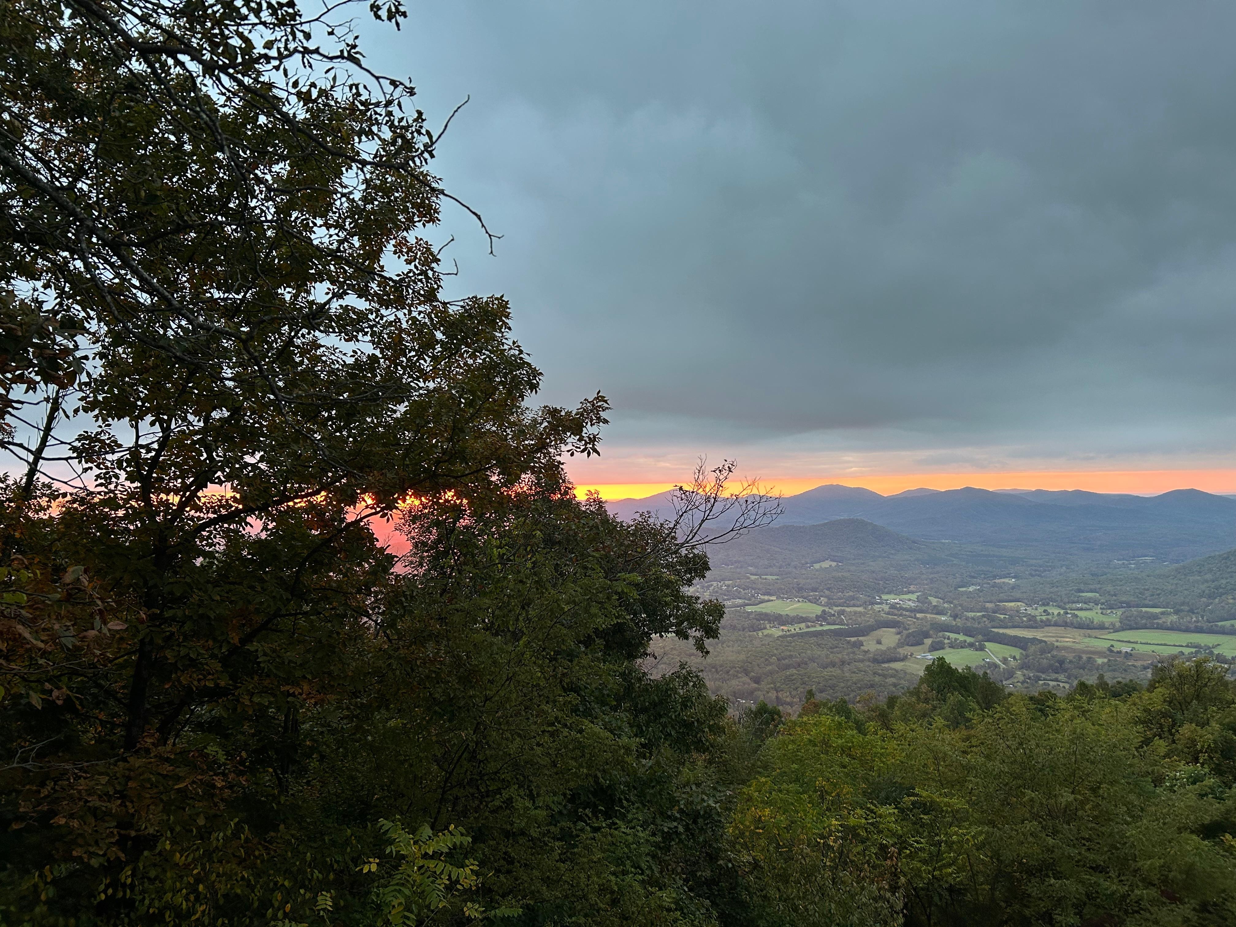 Sunrise view from master bedroom deck