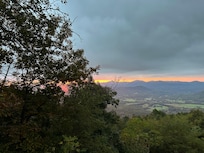 Sunrise view from master bedroom deck