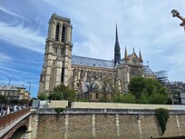 Notre-Dame not far away, we walked and got there within 15-20 mins on foot