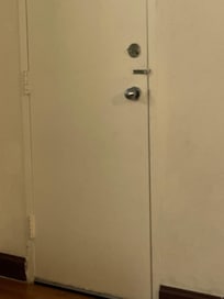 Semi-secure door to adjoining room