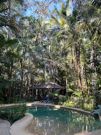 Pool - cold but I’m sure pleasant in summer