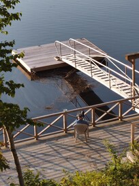 Loved sitting on the deck watching the boats and the osprey.