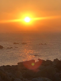 Sunset from the garden.