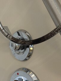 Mold in the bathroom from lack of cleaning