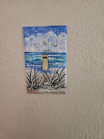 The host even painted the switch plates