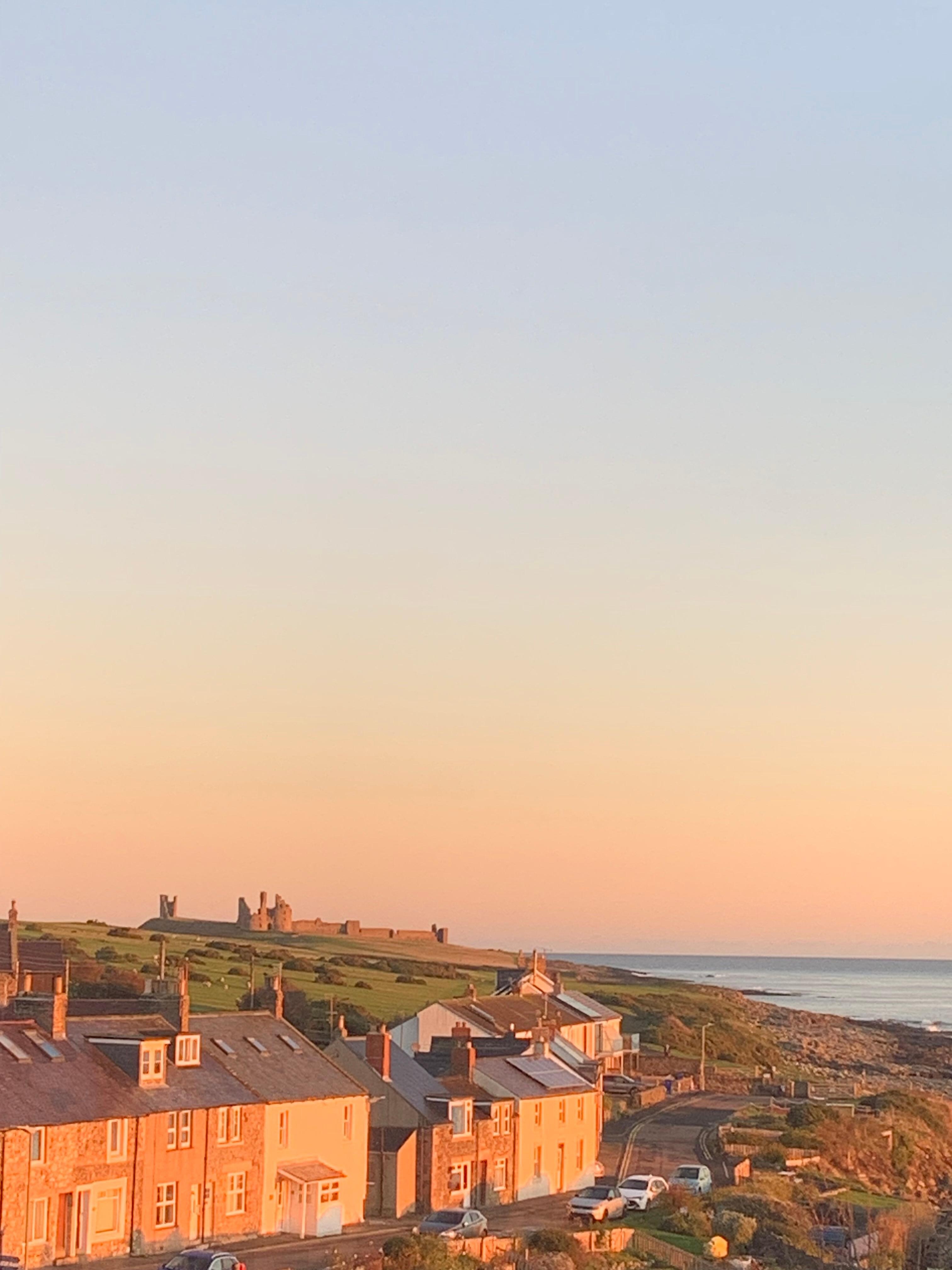 Sunset looking north from bedroom