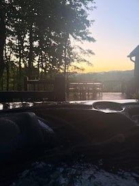 Sunsets from the hot tub