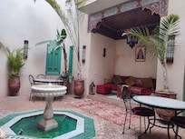 Riad Azrur central courtyard
