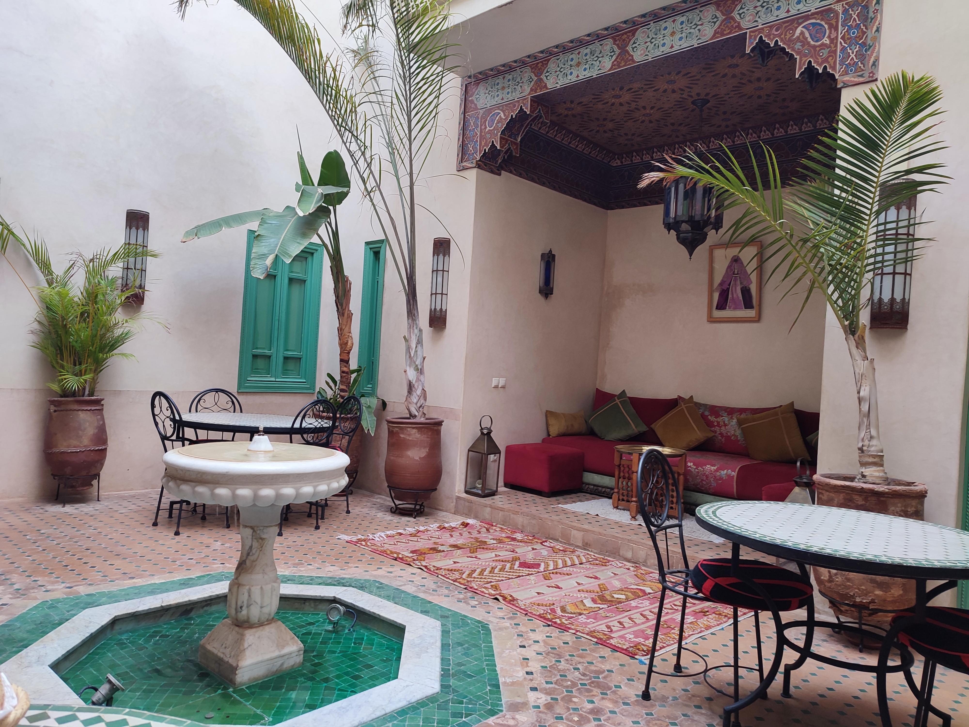 Riad Azrur central courtyard