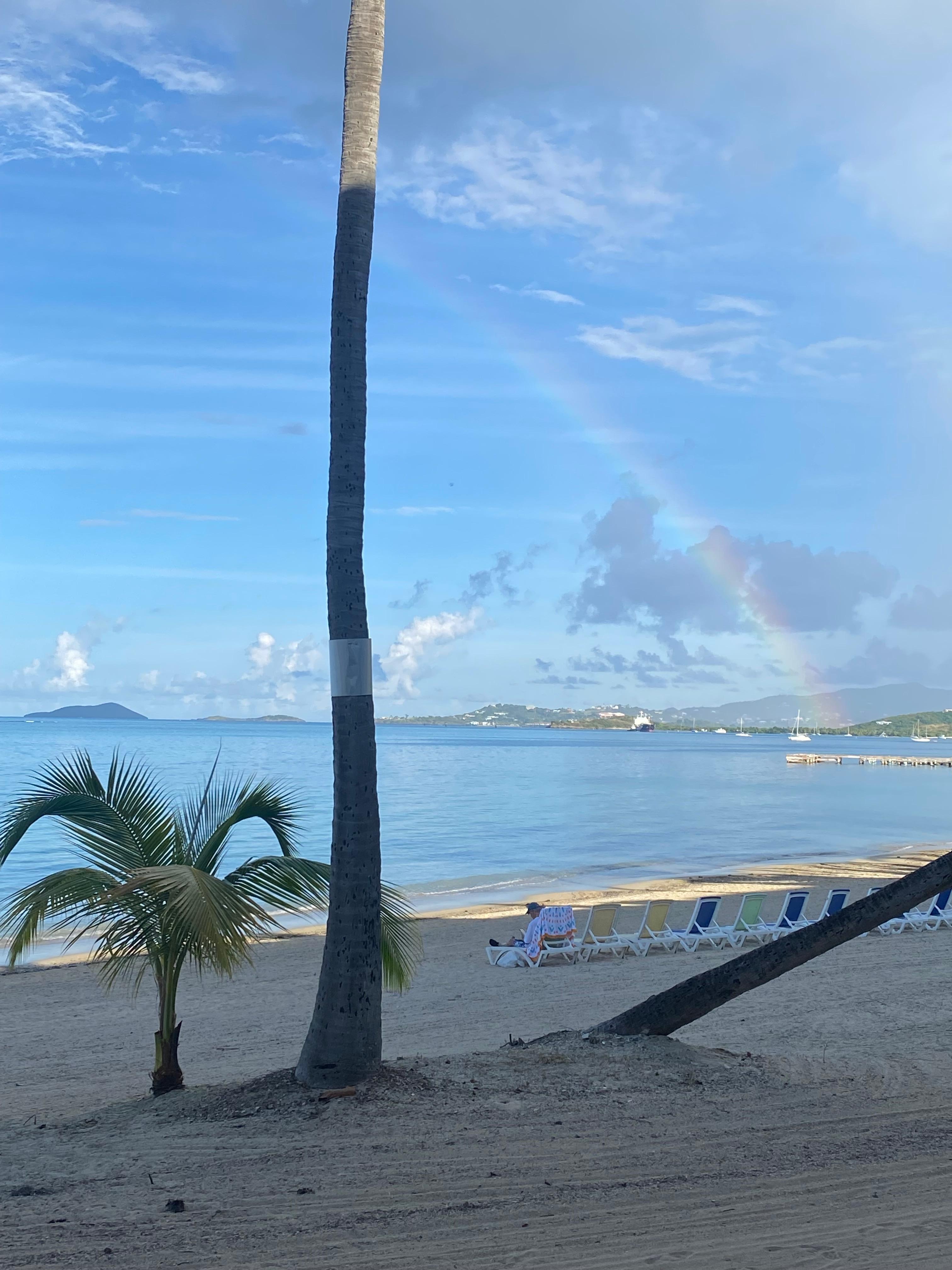 Rainbow at the beach