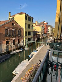 Morning view from the balcony at Nati’s house.