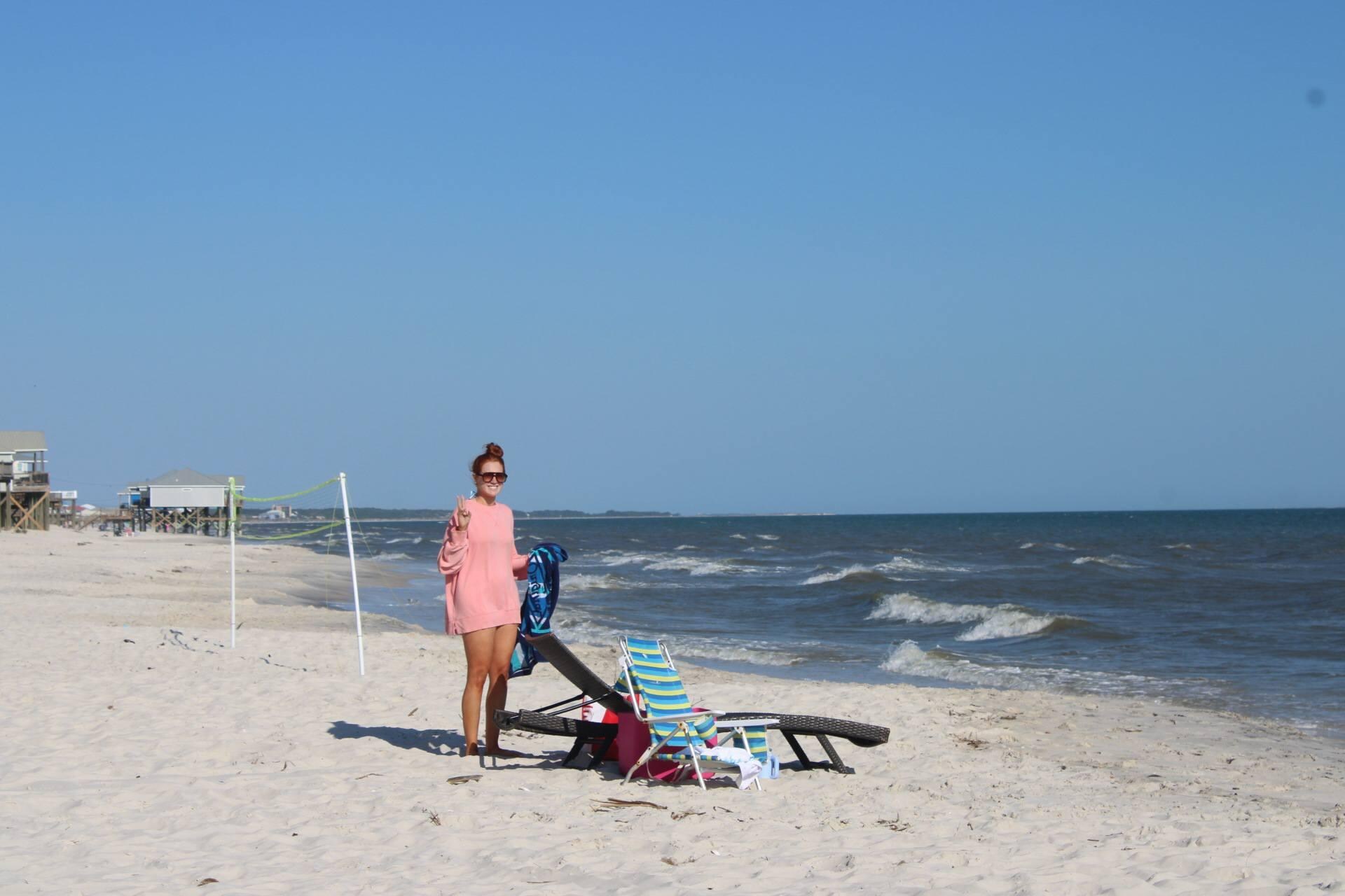 My beautiful granddaughter loves the beach. 